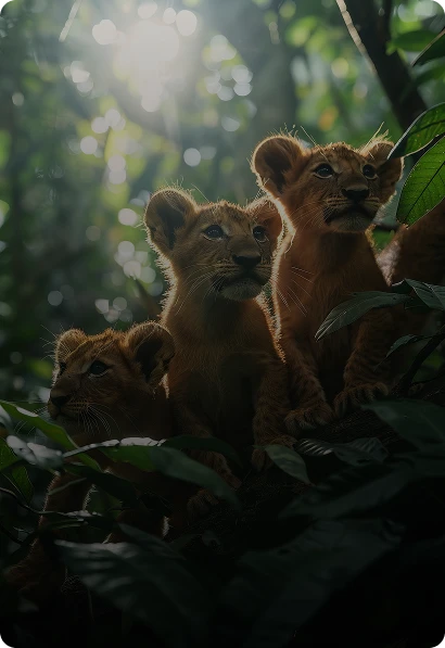 In Andy’s world, it’s not just about observing animals. Sometimes, it’s the cubs who are quietly observing you. 